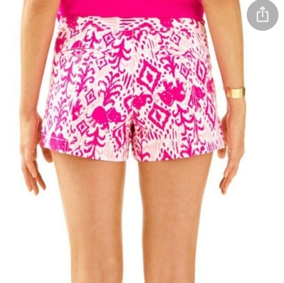 Lilly Pulitzer The Liana Short Magenta Tons Of Fun Barbiecore Sz 2 - Picture 3 of 12
